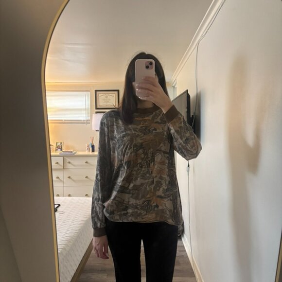 Lonely Ghost Ghosted Garments long sleeve camo tee - Picture 3 of 3